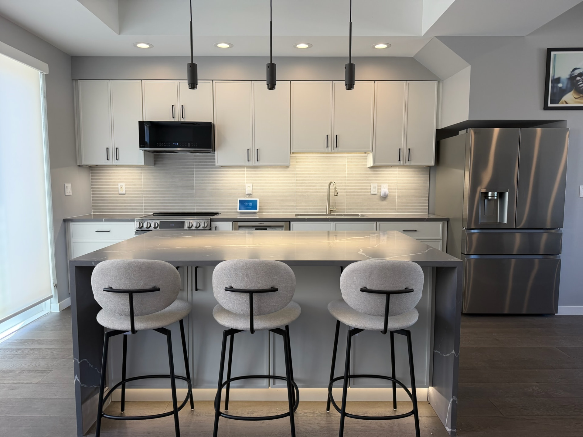 Bright, modern kitchen after Sinkovec Remodeling remodel